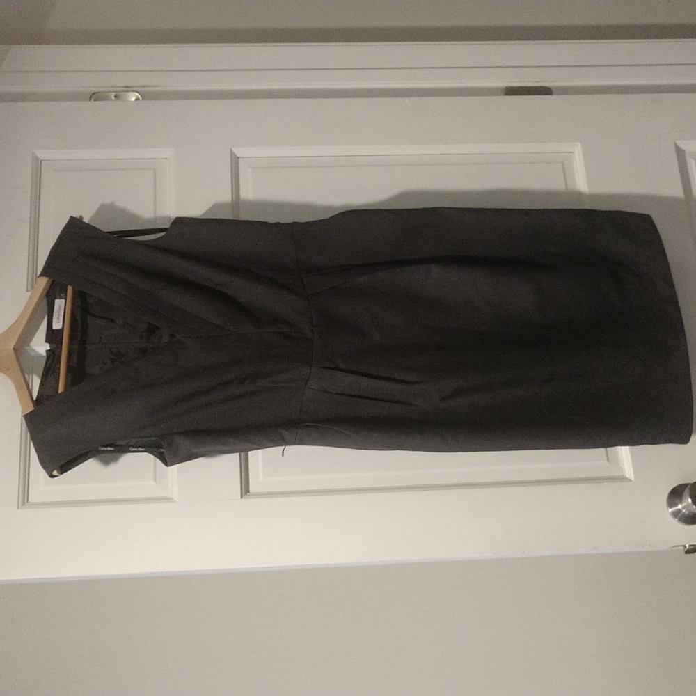 A gray business Calvin Klein dress
